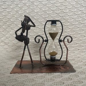 Metal Hourglass Decor